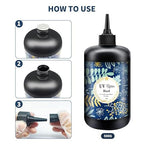 Crystal Clear Hard UV Resin Upgraded Formula Ultraviolet Fast Curing for Jewelry Making Craft Decoration, Hard Transparent Glue Solar Cure Sunlight Activated Resin (1000g)