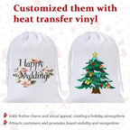 Shintop 20pcs Velvet Bags, 4x6inch White Drawstring Gift Bags Jewelry Pouch for Wedding Birthday Party Favor