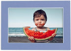 Pack of 25 Acid Free 8x10 Mats Bevel Cut for 6x8 Photos - Brittany Blue Precut Matboards With Backing Boards and Clear Photo Mat Bags For Pictures, Photos, Framing - 4-ply Thickness