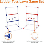 Amazon Basics Ladder Toss Game Set, Red/Blue