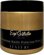 Premium Palette Knife Painting Paste|Texture Paste|Authentic Bright Colors|Ready to Use|Easy to Apply| 6oz (Silicon Bronze)