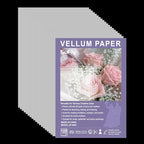 Vellum Paper 8.5 x 11 Translucent Printable, 100 Sheet（100gsm/68lb Vellum Tracing Paper, Translucent Vellum Paper for Invitation, Greeting Cards, Tracing Paper Pad for Drawing, Sketching, Writing