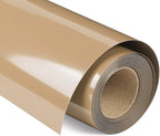 VINYL FROG Heat Transfer Vinyl Roll - 12" x12ft Tan HTV Iron on Vinyl for T-Shirts, Heat Press Vinyl for DIY Craft Designs (Camel)