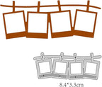 Cutting Dies Metal Stencils Scrapbooking Tools DIY Embossing Template for Paper Card Making Album Arts Crafts Supplies (Photos-8.4x3.3cm)