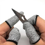JADE KIT 60 PCS Finger Cots Cut Resistant Protector, Finger Covers for Cuts, Gloves Life Extender, Cut Resistant Finger Protectors for Kitchen, Work, Sculpture, Anti-Slip, Reusable