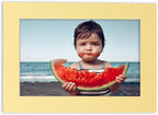8x10 Mat for 6x8 Photo - Precut Soft Yellow Picture Matboard for Frames Measuring 8 x 10 Inches - Bevel Cut Matte to Display Art Measuring 6 x 8 Inches - Acid Free ONE MAT