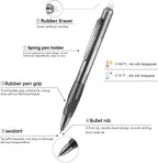 Aozora Erasable Pens Click Fine Point 0.7 mm Retractable Erasable Gel Pens for Completing Sudoku and Crossword Puzzles 12 Pack (Black＆Blue)