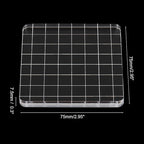 PATIKIL 3"x3" Acrylic Stamp Block, 6Pcs Clear Stamping Block with Grid Lines Decorative Mounting Blocks Square for Scrapbooking DIY Crafts Card Making
