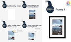 Mat Board Center, Pack of 10, 5x7 for 4x6 Off White Color Mats - Bevel Cut, Acid Free, 4-ply Thickness, White Core - for Pictures, Photos, Framing