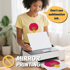 Lovein Pinkie Iron on Heat Transfer Paper for T Shirts (20 Sheets, 8.5x11'', Light Plus) Printable Heat Transfer Vinyl for Laserjet & Inkjet Printer Iron on Transfers Paper for Light Fabric (PK-L3-20)