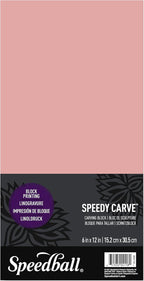 Speedball Speedy Carve Block, 6 x 12 in, Pink