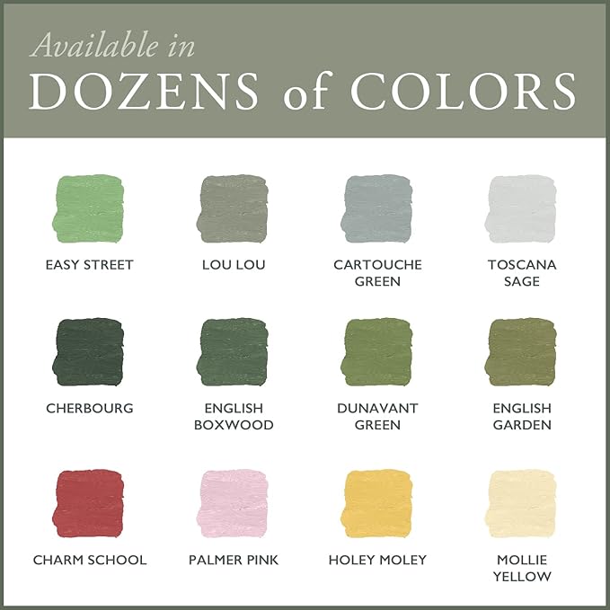 AMY HOWARD AT HOME Chalk-Based One Step Paint for Furniture, Cabinetry, Decor, Finish, and More | No Stripping, Sanding, or Priming | Ultra-Light Base | 16 Ounce | Toscana Sage