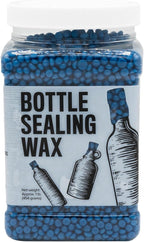 Blended Waxes, Inc. Bottle Sealing Wax Beads, Premium Pastille Wax Seal Beads For Wine, Beer, and Liquor Bottle Closure, Seals Between 25-30 Bottles, 1 lb, Bright Blue