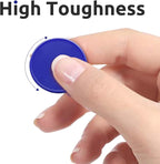 Set of 100 Opaque Plastic Learning Counters Mini Poker Chips Game Tokens with Storage Box (Blue, 1 Inch)