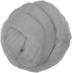 PATIKIL Wool Roving Yarn, 250G/8.8OZ Felting Wool Pure Roving Yarn, Light Gray