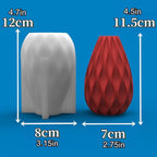 3D Geometric Cylindrical Candle Silicone Mold Fondant Chocolate Cake Candy Baking Mold Plaster Soap Epoxy Resin Clay Mould