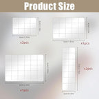 6Pcs Acrylic Stamping Block, Clear Acrylic Block for Stamping, Stamp Block Decorative Stamp Block for Scrapbooking Crafts Making