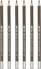 PATIKIL Watercolor Pencil, 6Pcs Water Soluble Pencils for Blending, Coloring, Sketch Drawing, Painting, Coffee