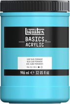 Liquitex BASICS Acrylic Paint, 946ml (32-oz) Jar, Light Blue Permanent