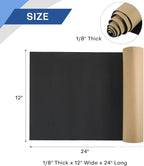 MYFULLY Sponge Neoprene Roll with Adhesive, Waterproof Foam Rubber Sheet Cut to Multiple Dimensions and Lengths for Shock Pad, Gaskets, DIY, Crafts (1/8" Thick x12 Wide x 24" Long)