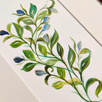 320gsm Premium Ivory Professional Bookmark Sketchpads/for All Mediums, Calligraphy, Charcoal, acrylics, Gouache / (Pack of 2 - a Total of 30 DIY Bookmarks) / Blue Florals