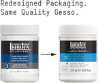 Liquitex Professional Gesso Surface Prep Medium, 237ml (8.0 oz), Super Heavy