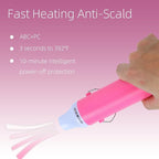 Heat Gun for Crafting, 110V 300W Handed Hot Air Gun, 3.28FT Ultra-Long Cable Portable Heat Gun with Stand and Power Cord for Shrinking Wrapping PVC, DIY Embossing and Drying Paint (Pink)