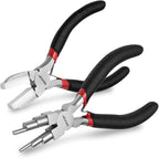 WISEUP Jewelry Pliers Set - 6 in 1 Bail Making Plier, Making Nylon Plier for Jewelry DIY Craft，Repair & Wire Wrapping，jewelry making tools