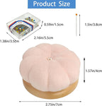 Hilltian Pin Cushion for Sewing, Wooden Base Sewing Pincushion with 100 Plastic Head Pins, Cute Pins Holder for Sewing Quilting (Light Pink)
