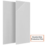2Pack 6061 T651 Aluminum Sheet Metal 6 x 16 x 1/4 (6MM) Inch Thick Flat Plain Aluminum Plate Covered with Protective Film, Heat Treatable Rectangle 6MM Aluminum Metal Plate for Industrial