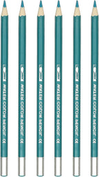 PATIKIL Watercolor Pencil, 6Pcs Water Soluble Pencils for Blending, Coloring, Sketch Drawing, Painting, Bright Blue