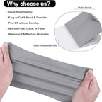 VINYL FROG Heat Transfer Vinyl Roll HTV Vinyl - 12" x5ft Grey Iron on Vinyl for T-Shirts, Heat Press Vinyl for DIY Craft Designs (Grey)