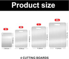 Titanium Cutting Boards for Kitchen,Katuchef Titanium Cutting Board,Non toxic Doubld-Side Available Chopping Boards, Easy to Clean and Store(1PC-XL:18.11 * 11.81)