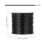 328FT Jewelry Wire 28 Gauge Tarnish-Resistant Copper Beading Wires Roll Bulk for DIY Crafts Jewelry Making, Black Wire
