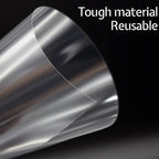 7.5Mil Blank Mylar Sheet (10 Pack), 12“ X 12” Clear Plastic Sheet, Clear Acetate Sheets for Cricut, Stencil Plastic Sheets for Cutting Machine, PET Stencil Material