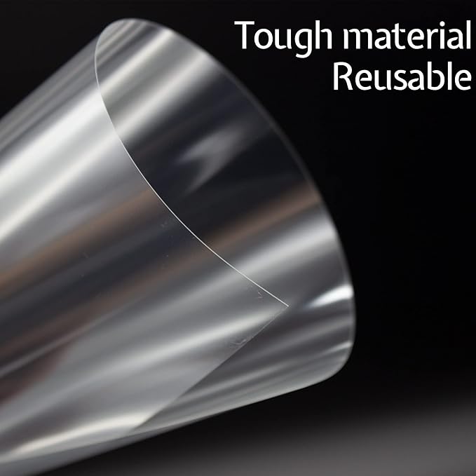 7 Mil Blank Mylar Stencil Sheet (10Pcs),12 x 12 Inch Clear Plastic Sheets, Acetate Sheets for Crafts, Plastic Sheets for Cutting Machine, PET Stencil Material