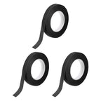 MECCANIXITY 3 Rolls Floral Tapes, 30 Yard x 1/16 in Florist Crepe Flowers Bouquets Tape Adhesive Waterproof for Flower Arranging Wrapping, Black
