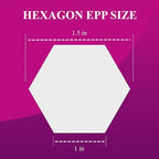 LaserThing Quilting Paper Templates | Handy Tools for Crafting Quilt Patterns | Ideal for Precision Quilting Projects | Includes 1'' Hexagon EPP Set - 300 Pieces