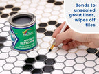 Grout Pen Grey Grout Paint: Waterproof Tile Paint Grout Refresh Restorer for Floor, Kitchen & Bathroom Shower Tiles - Grey - Can Size for Larger Projects - 125ml (4.2oz)