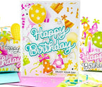 Metal Cutting Dies DIY Embossing Stencil Template Scrapbooking Card Making Mold Photo Album Arts Crafts Tools (Happy Birthday- 9.5x5.9cm)