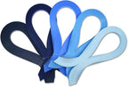 CrafTreat Blue Quilling Paper Strips for Craft Work - 500 Quilling Strips 3mm 30 CM Length - Paper Quilling for Decorating Cards, Gift Bags, Picture Frames and Scrapbooking