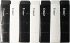 White and Black Erasers 7 Pack Pencil Erasers Cuboid Erasers for Kids Bulk for Students School Supplies Office Prize Gifts (White and Black)