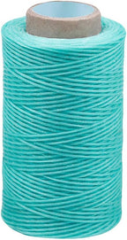 284 Yards Waxed Thread, 210D Heavy Duty Wax Upholstery Thread for Leather Sewing, 0.8mm Flat Waxed String for Bookbinding/Shoe Repairing/Leather Projects
