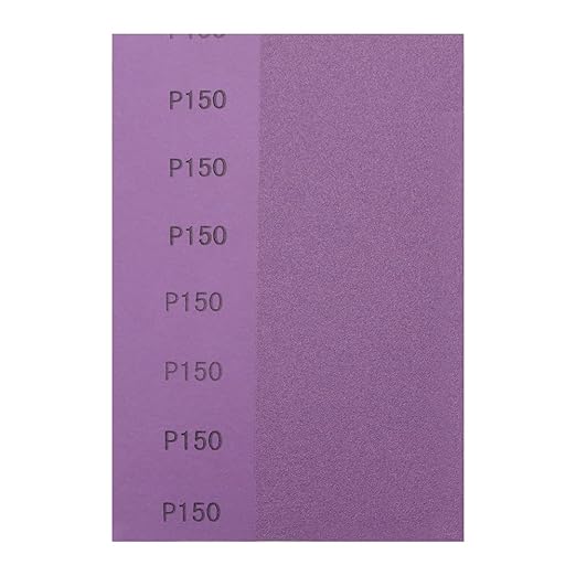 Sandpaper 150 Grit,Wet Dry Sanding Sheets,High Performance Ceramic Abrasive Sand Paper for Wood Furniture Finishing,Metal Grinding,Automotive Polishing,9 x 3.6 Inch,25-Pack