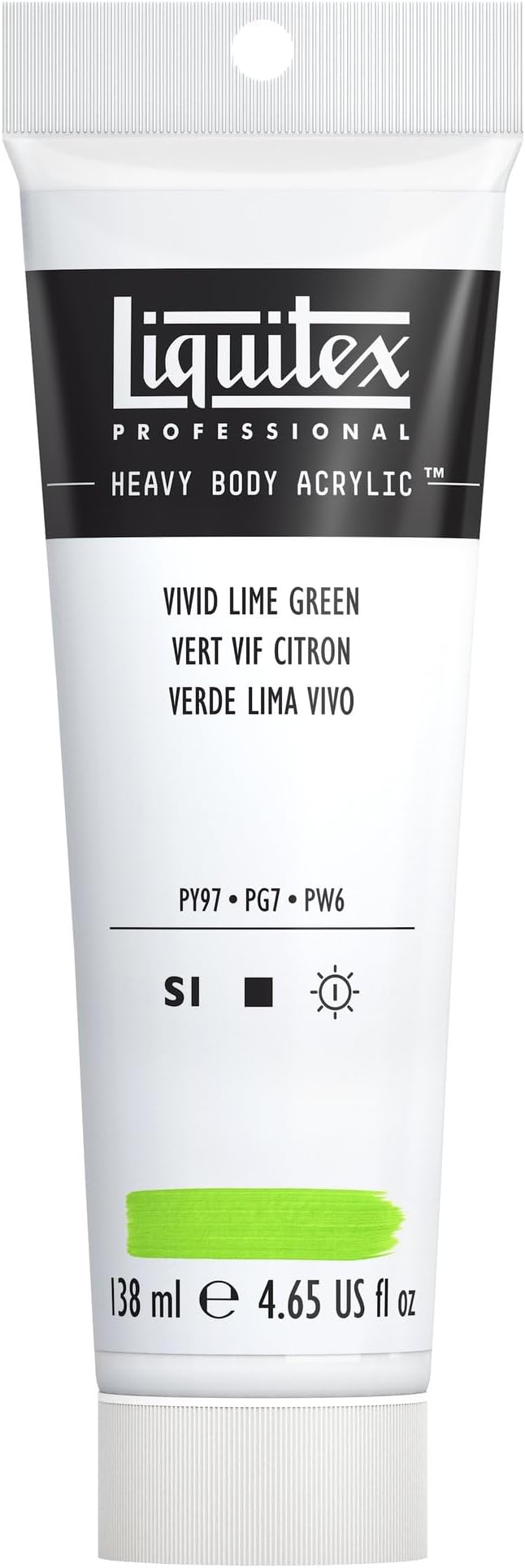 Liquitex Professional Heavy Body Acrylic Paint, 4.65-oz (138ml) Tube, Vivid Lime Green
