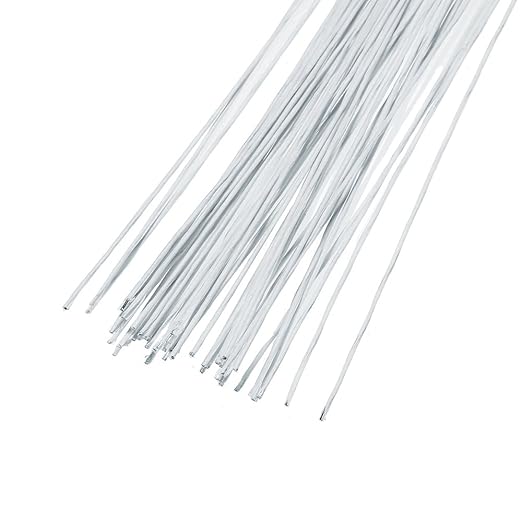 Decora 22 Gauge White Floral Wire 16 inch,50/Package