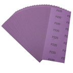 Sandpaper 220 Grit,Wet Dry Sanding Sheets,High Performance Ceramic Abrasive Sand Paper for Wood Furniture Finishing,Metal Grinding,Automotive Polishing,9 x 3.6 Inch,25-Pack