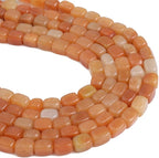 Natural Red Aventurine Cuboid Stone Loose Semi Gemstone Beads for Jewelry Making 8mmx12mm 38cm/Strand