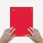 8.5 x 11" Red Color Paper Smooth, for School, Office & Home Supplies, Holiday Crafting, Arts & Crafts | Acid & Lignin Free | Regular 20lb Paper - 100 Sheets