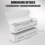 Trading Card Storage Box, 15-Pack 1100 Count White Corrugated Cardboard Bulk Sports Storage Box for TCG/Magic/Mtg Basketball Cards, Collectible Trading Cards